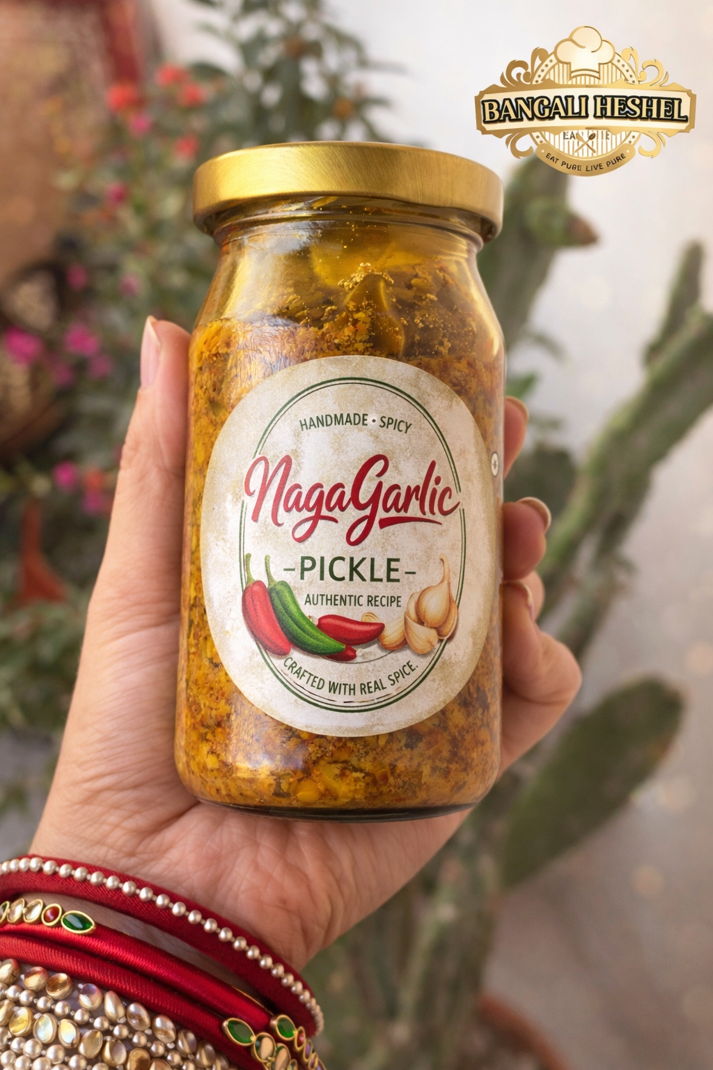 3 in 1 combo- একের ভিতর তিন কম্বো  200 gm beef pickle + 200 gm naga garlic+ 150 gm balachao