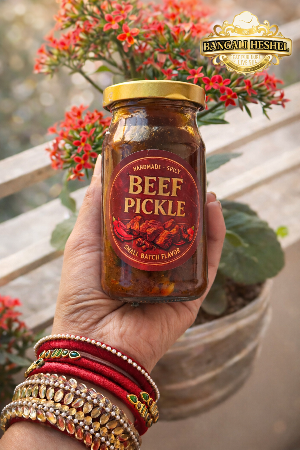 3 in 1 combo- একের ভিতর তিন কম্বো  200 gm beef pickle + 200 gm naga garlic+ 150 gm balachao